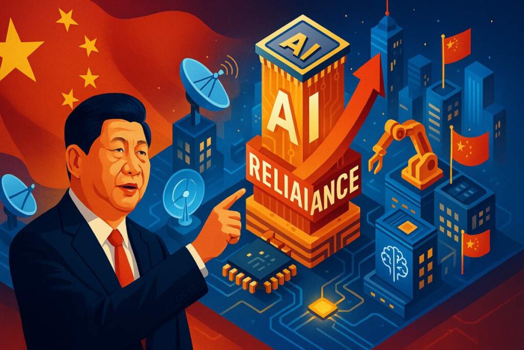 China’s Xi Calls for AI Self-Reliance to Counter U.S. Rivalry