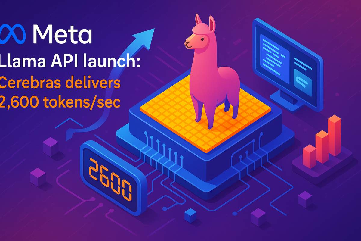 Meta Llama API launch Cerebras engine delivers 2,600 tokenssec